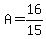 A=16%2F15