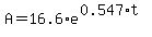 A=16.6%2Ae%5E%280.547%2At%29