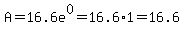 A=16.6e%5E0=16.6%2A1=16.6