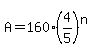 A=160%284%2F5%29%5En
