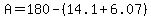 A=180-%2814.1%2B6.07%29