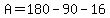 A=180-90-16