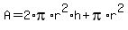 A=2%2Api%2Ar%5E2%2Ah%2Bpi%2Ar%5E2