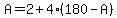A=2%2B4%2A%28180-A%29