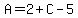 A=2%2BC-5