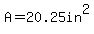 A=20.25in%5E2