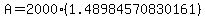 A=2000%281.48984570830161%29