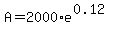 A=2000%2Ae%5E%280.12%29