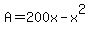 A=200x-x%5E2