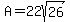 A=22sqrt%2826%29
