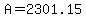 A=2301.15