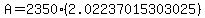 A=2350%282.02237015303025%29