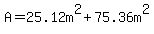 A=25.12m%5E2%2B75.36m%5E2