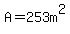 A=253m%5E2