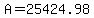 A=25424.98