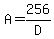 A=256%2FD