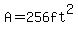 A=256ft%5E2