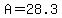 A=28.3