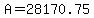 A=28170.75
