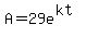 A=29e%5E%28kt%29