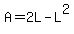 A=2L-L%5E2