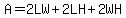 A=2LW%2B2LH%2B2WH