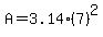 A=3.14%2A%287%29%5E2