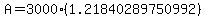 A=3000%281.21840289750992%29