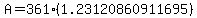 A=361%281.23120860911695%29