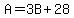 A=3B%2B28