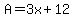 A=3x%2B12