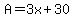 A=3x%2B30