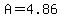 A=4.86