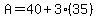 A=40%2B3%2835%29