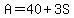 A=40%2B3S