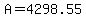 A=4298.55
