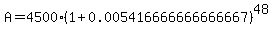 A=4500%281%2B0.005416666666666667%29%5E48