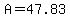 A=47.83