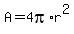 A=4pi%2Ar%5E2