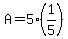 A=5%281%2F5%29