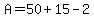 A=50%2B15-2