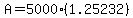 A=5000%281.25232%29