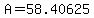 A=58.40625