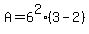 A=6%5E2%283-2%29