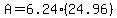 A=6.24%2824.96%29