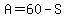 A=60-S