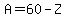 A=60-Z