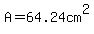 A=64.24cm%5E2