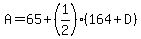 A=65%2B%281%2F2%29%28164%2BD%29