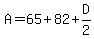 A=65%2B82%2BD%2F2